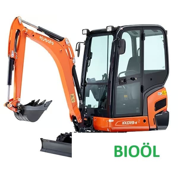 Kubota Minibagger KX019-4 – Umweltfreundlich mit Bioöl